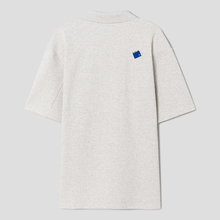 ADER ERROR Sig Trs Tag Polo T-Shirt 01 – Oatmeal