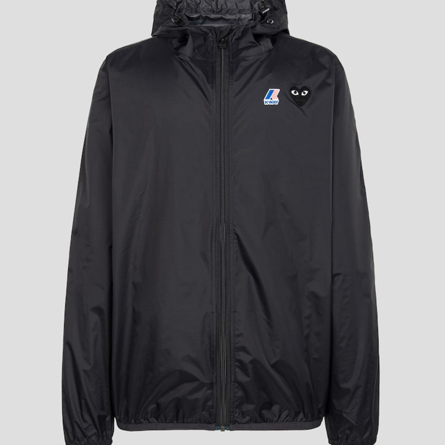 PLAY COMME DES GARÇONS (Unisex) K-Way Claude Packable Jacket – Black