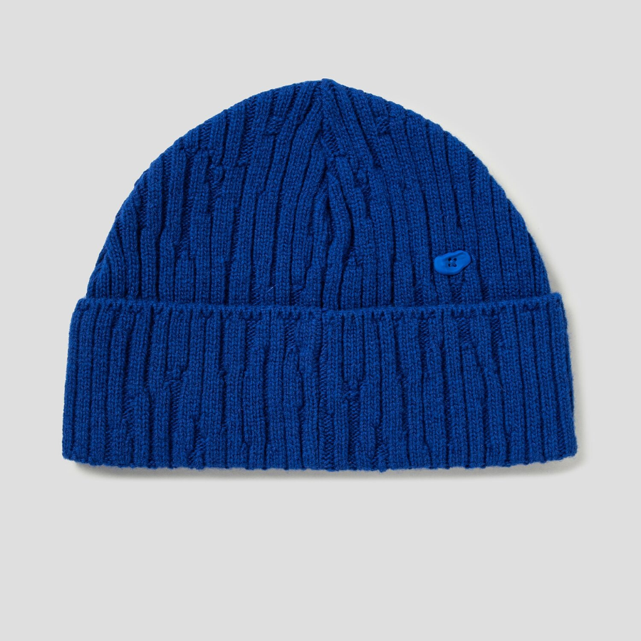 ADER ERROR Etik Logo Beanie – Blue