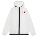 PLAY COMME DES GARÇONS (Унисекс) K-Way Claude Full Zip Packable Jacket – White