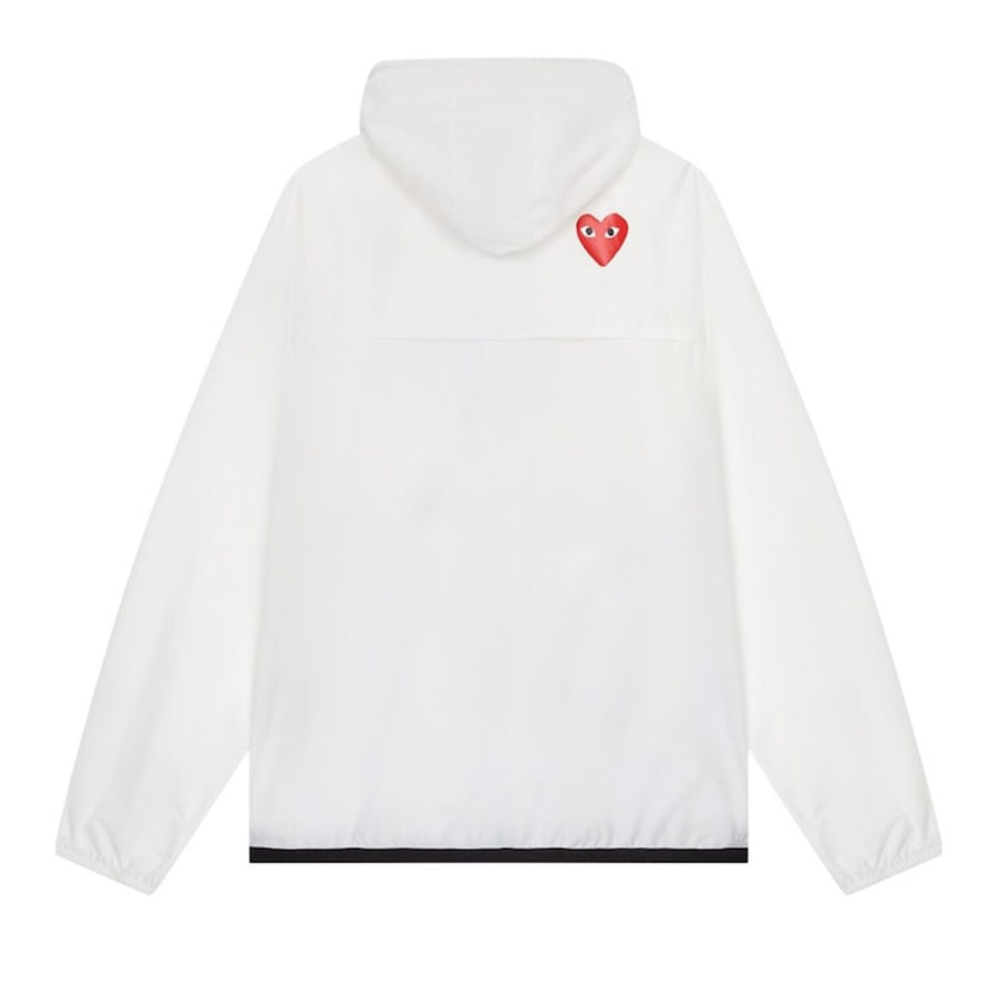 PLAY COMME DES GARÇONS (Унисекс) K-Way Claude Full Zip Packable Jacket – White