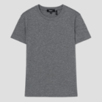 Theory Women Apex Cotton Tiny Tee - Melange Grey