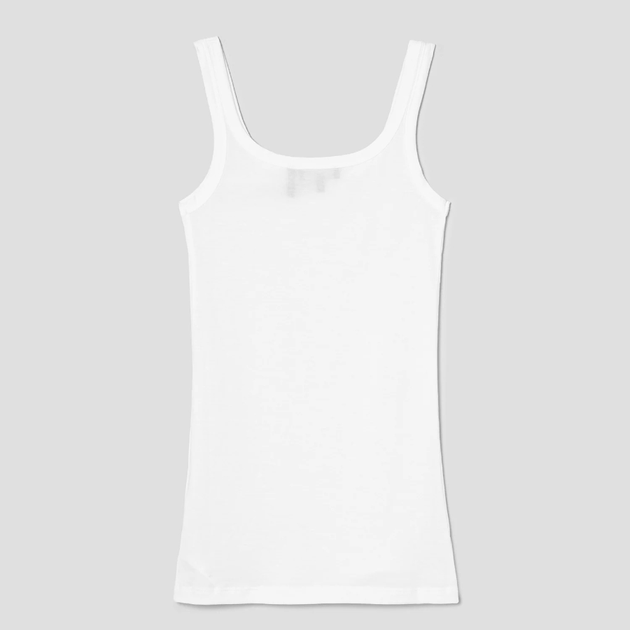 Theory Women Apex Cotton Bram Tank Top - White