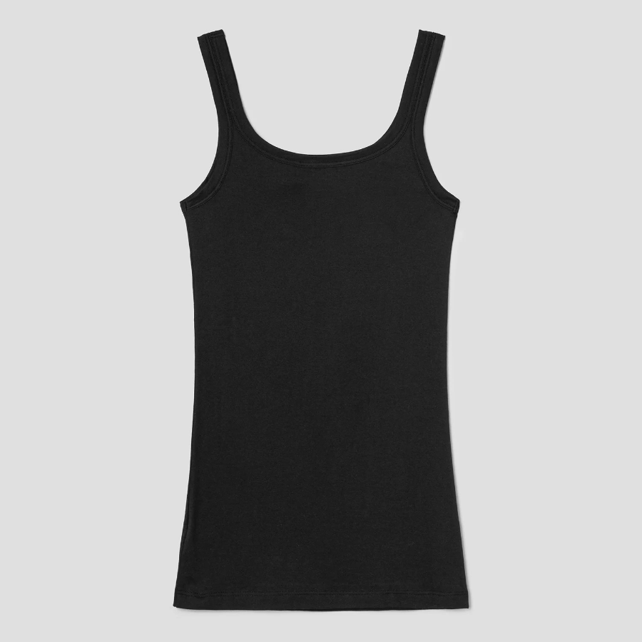 Theory Women Apex Cotton Bram Tank Top - Black