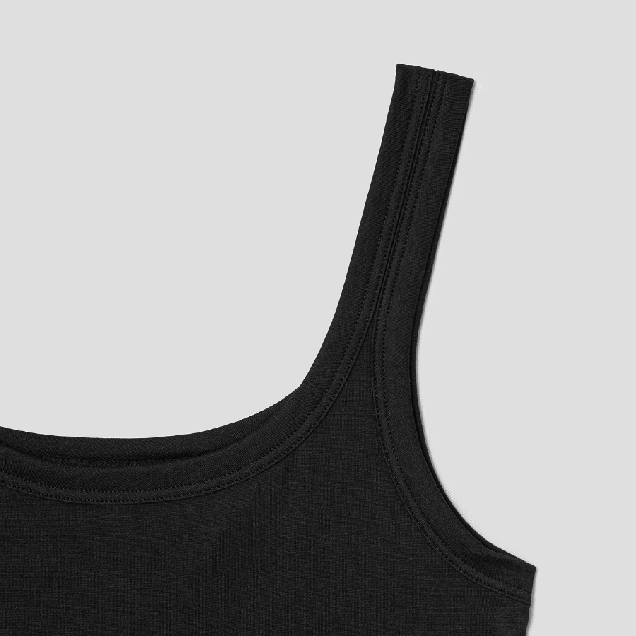 Theory Women Apex Cotton Bram Tank Top - Black