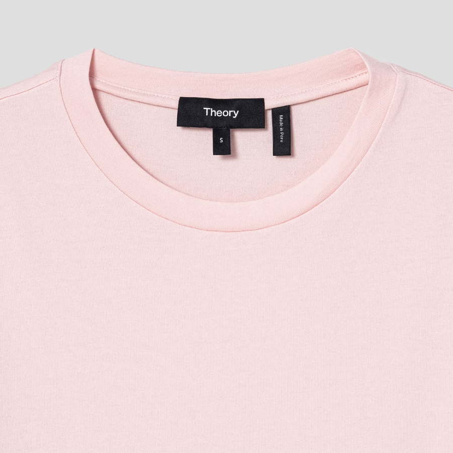 Theory Women Apex Cotton Tiny Tee - Blush