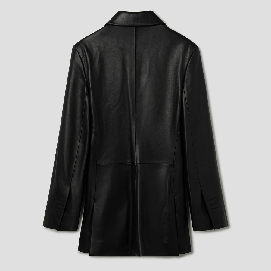 JACQUEMUS La Veste Tibau Cuir - Black