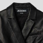 JACQUEMUS La Veste Tibau Cuir - Black