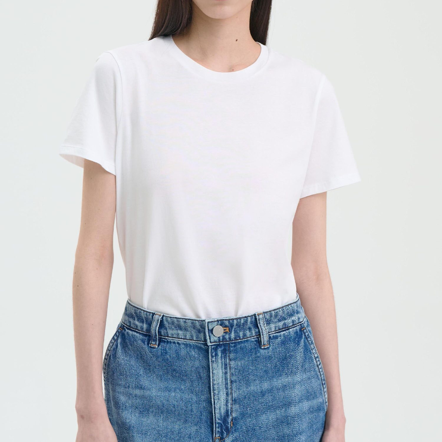 Theory Women Apex Cotton Easy Tee - White