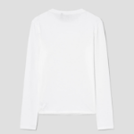 Theory Women Apex Cotton Long Sleeve Tiny Tee - White
