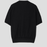 PLAY COMME DES GARÇONS (Unisex) Red Wappen Short Sleeve V-neck Cardigan – Black