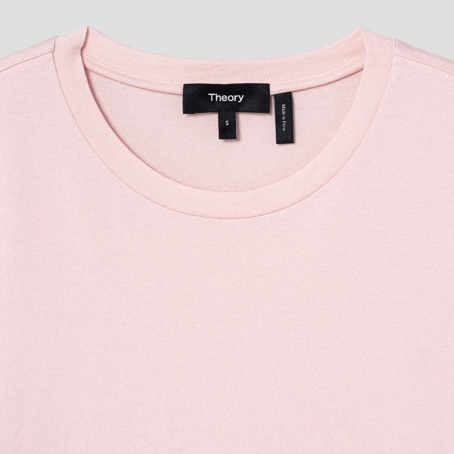 Theory Women Apex Cotton Easy Tee - Blush