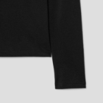 Theory Women Apex Cotton Long Sleeve Tiny Tee - Black