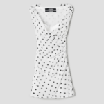 JACQUEMUS La Robe Rita - Print Dots Logo White/B