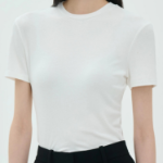 Theory Women Ribbed Viscose Tiny Tee - White
