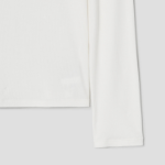 Theory Women Ribbed Viscose Long Sleeve Tiny Tee - Ivory