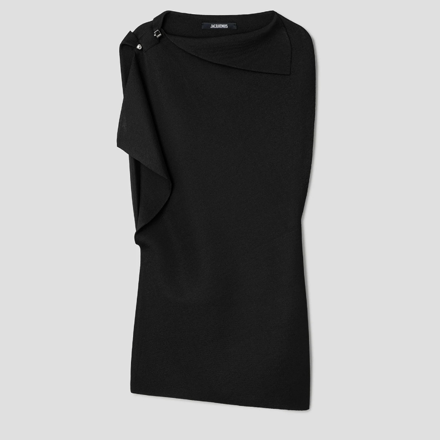 JACQUEMUS La Mini Robe Trapeze - Black