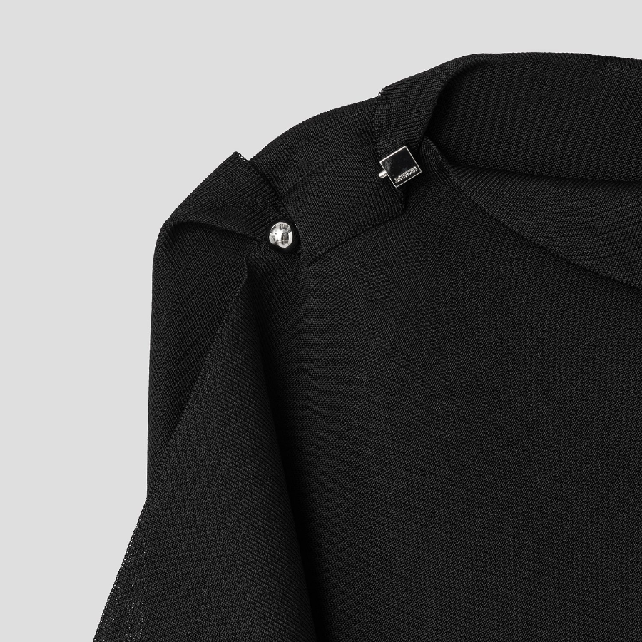 JACQUEMUS La Mini Robe Trapeze - Black