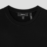 Theory Women Ribbed Viscose Tiny Tee - Black