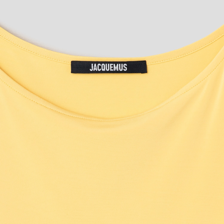 JACQUEMUS La Robe Peplo Courte - Yellow