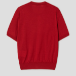 PLAY COMME DES GARÇONS (Unisex) Red Heart Wappen Short Sleeve Cardigan – Red