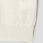 PLAY COMME DES GARÇONS (Unisex) Red Wappen Short Sleeve V-neck Cardigan – White