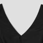 Theory Women Soft Lawn Vneck Open Back Dress - Black