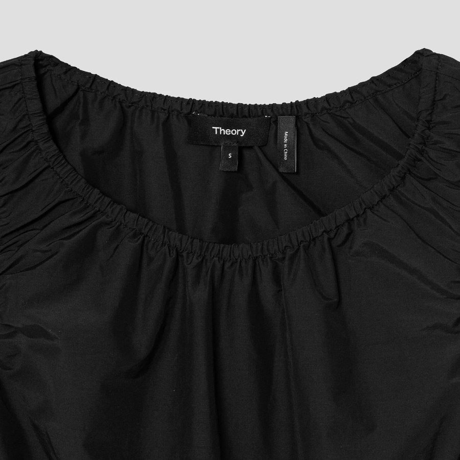 Theory Women Soft Lawn Gather Tiered Dress - Black