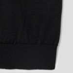 PLAY COMME DES GARÇONS (Unisex) Red Heart Wappen Short Sleeve Polo Knit – Black