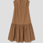 Theory Women Soft Lawn Gather Tiered Dress - Bronze