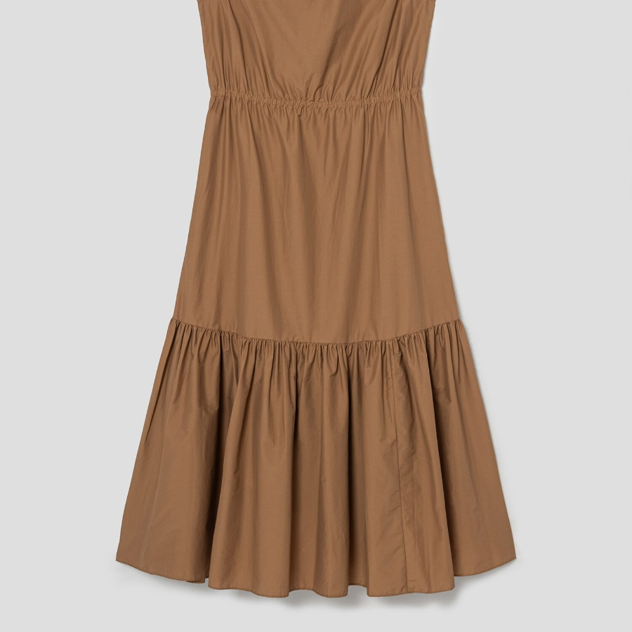 Theory Women Soft Lawn Gather Tiered Dress - Bronze