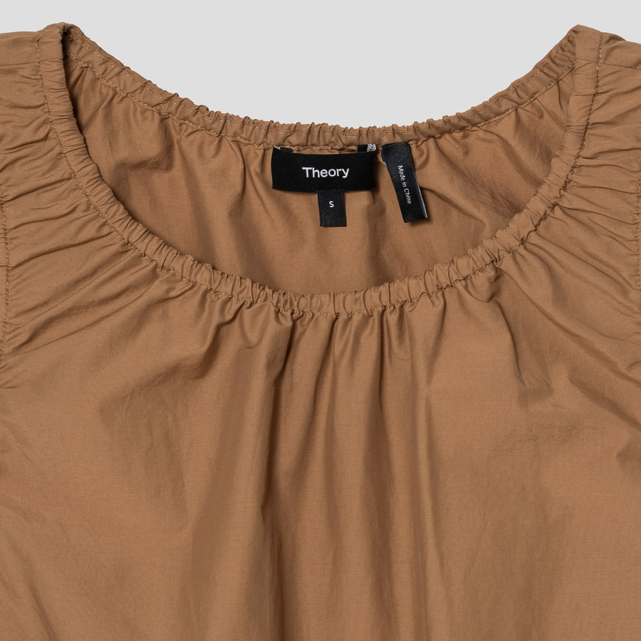 Theory Women Soft Lawn Gather Tiered Dress - Bronze