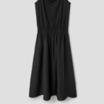 Theory Women Interlock Knit Smocked Pullon Dress - Black