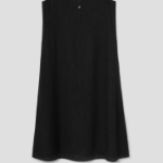 Theory Women Willow Crepe Sleeveless Henley Dress - Black