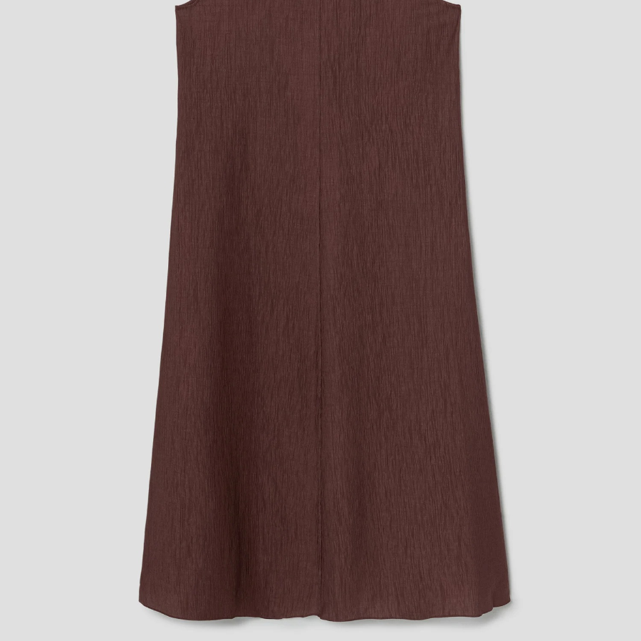 Theory Women Willow Crepe Sleeveless Henley Dress - Marron