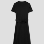 Theory Women Apex Cotton Tie Front Dress - Black
