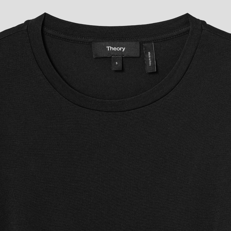 Theory Women Apex Cotton Tie Front Dress - Black