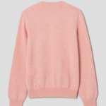 PLAY COMME DES GARÇONS (Unisex) Pastel Small Red Heart Wappen Cardigan – Light Pink