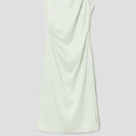Theory Women Linen Viscose Shoulder Drape Dress - Aloe