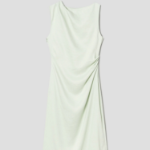 Theory Women Linen Viscose Shoulder Drape Dress - Aloe