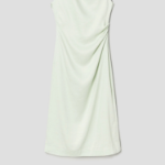 Theory Women Linen Viscose Shoulder Drape Dress - Aloe
