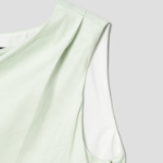 Theory Women Linen Viscose Shoulder Drape Dress - Aloe