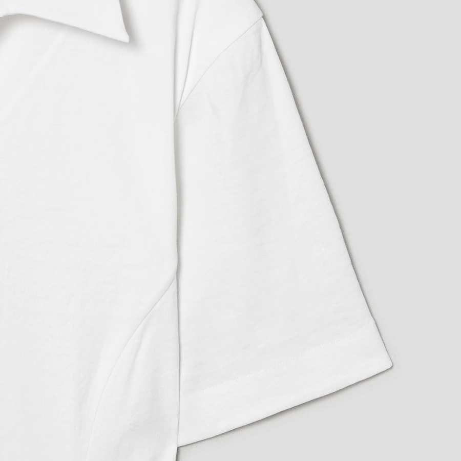 Theory Women White Crunch Slit Volume Dress - White