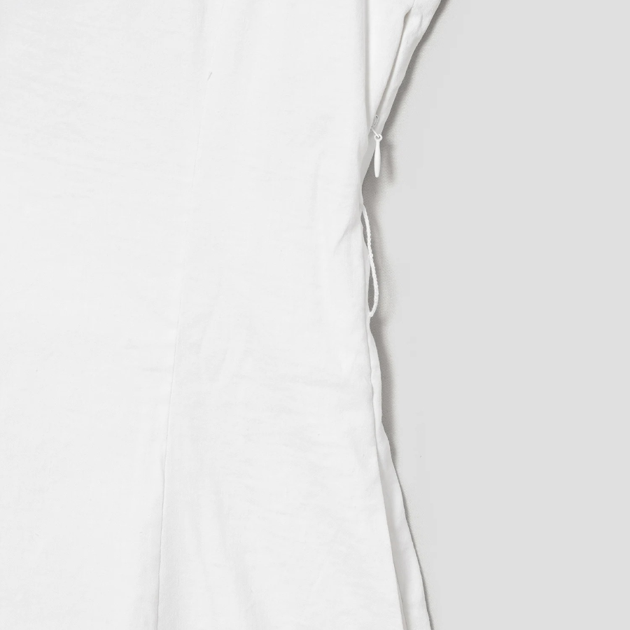 Theory Women White Crunch Slit Volume Dress - White