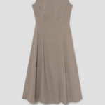 Theory Women Good Crunch Seam Crew Neck Dress - Soft Taupe