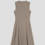 Theory Women Good Crunch Seam Crew Neck Dress - Soft Taupe