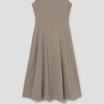 Theory Women Good Crunch Seam Crew Neck Dress - Soft Taupe
