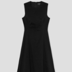 Theory Women Good Crunch Seam Crew Neck Dress - Black