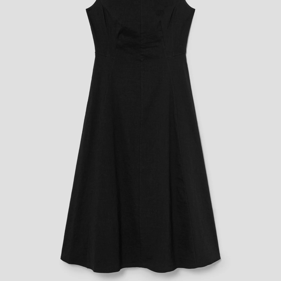 Theory Women Good Crunch Seam Crew Neck Dress - Black
