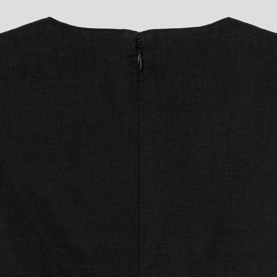 Theory Women Good Crunch Seam Crew Neck Dress - Black